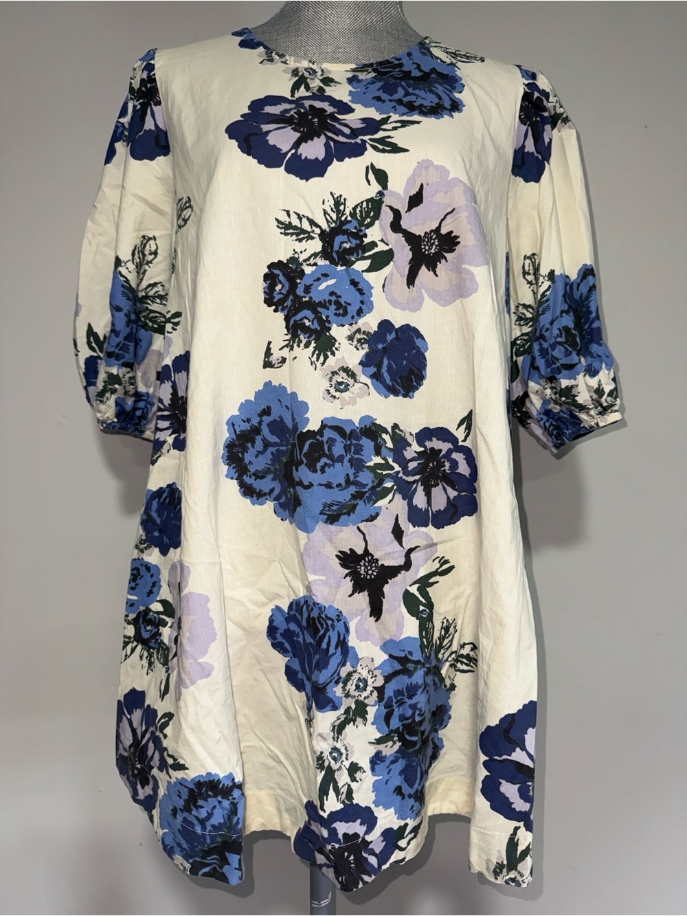 Free People Blue Floral Mini Dress - Picture 3 of 5